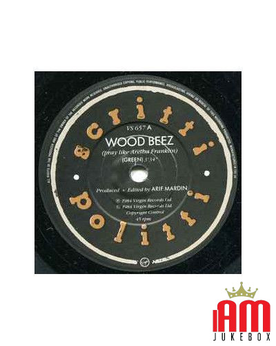 Wood Beez (Pray Like Aretha Franklin) [Scritti Politti] - Vinyl 7", 45 RPM, Single [product.brand] 1 - Shop I'm Jukebox 