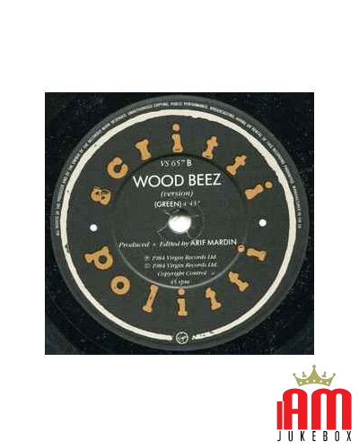 Wood Beez (Pray Like Aretha Franklin) [Scritti Politti] - Vinyl 7", 45 RPM, Single [product.brand] 1 - Shop I'm Jukebox 