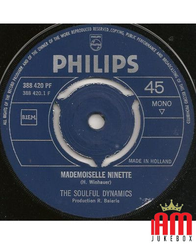 Mademoiselle Ninette [Soulful Dynamics] - Vinyl 7", 45 RPM, Single, Mono