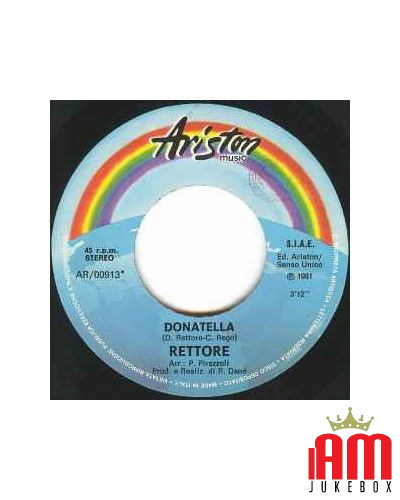 Donatella [Rettore] - Vinyl 7", 45 RPM [product.brand] 1 - Shop I'm Jukebox