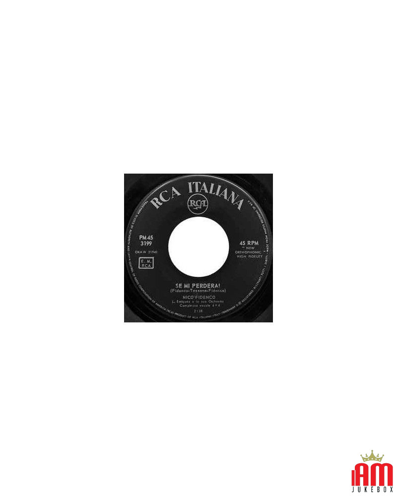 Se Mi Perderai [Nico Fidenco] - Vinyl 7", 45 RPM, Mono [product.brand] 1 - Shop I'm Jukebox