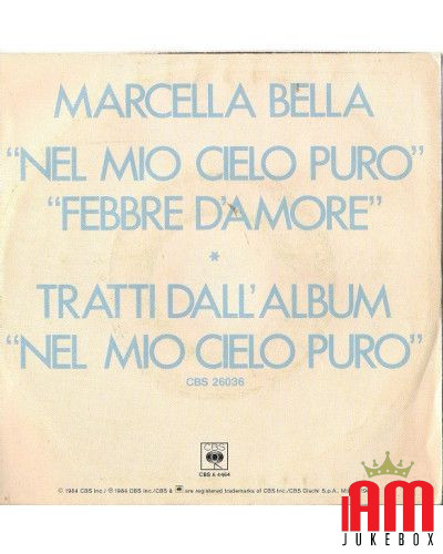 Nel Mio Cielo Puro [Marcella Bella] - Vinyle 7", 45 tours [product.brand] 1 - Shop I'm Jukebox 