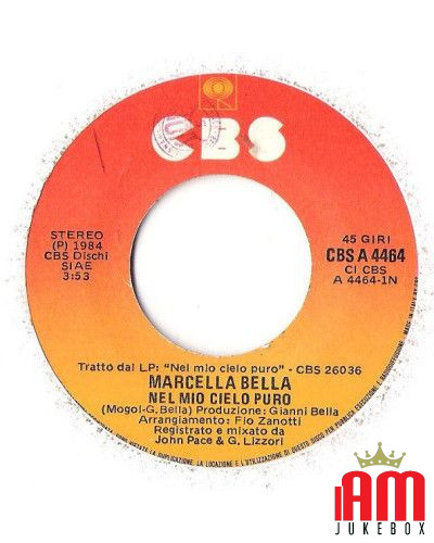 Nel Mio Cielo Puro [Marcella Bella] – Vinyl 7", 45 RPM [product.brand] 1 - Shop I'm Jukebox 