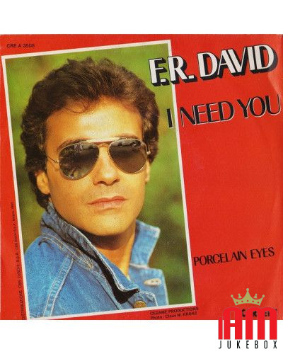 I Need You [FR David] - Vinyl 7", 45 RPM [product.brand] 1 - Shop I'm Jukebox 