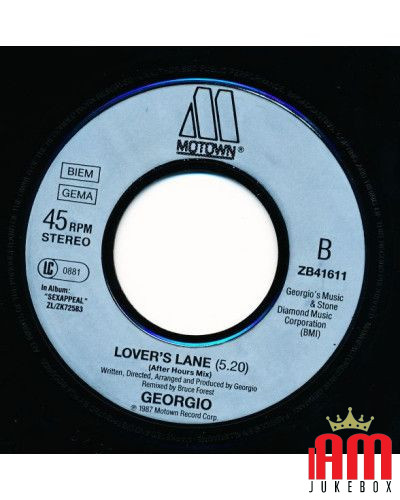 Lover's Lane [Georgio (2)] - Vinyl 7", 45 RPM, Single, Stéréo [product.brand] 1 - Shop I'm Jukebox 