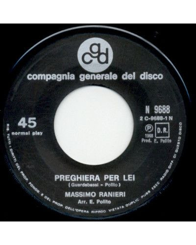 Preghiera Per Lei [Massimo Ranieri] - Vinyl 7", 45 RPM