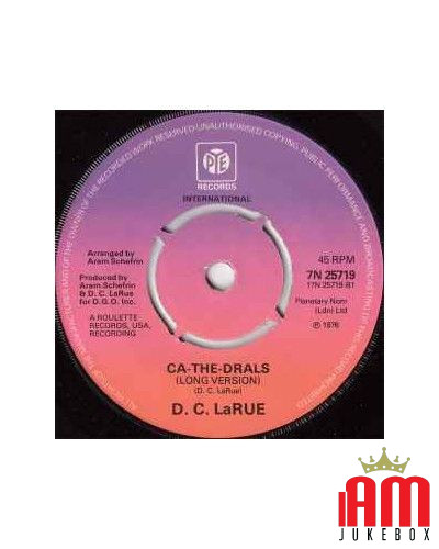 Ca-The-Drals [DC LaRue] – Vinyl 7", 45 RPM, Single [product.brand] 1 - Shop I'm Jukebox 