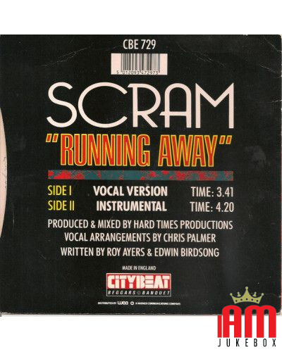 Running Away [Scram] - Vinyle 7", 45 tours, single [product.brand] 1 - Shop I'm Jukebox 