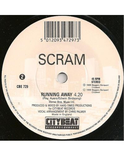 Running Away [Scram] - Vinyle 7", 45 tours, single [product.brand] 1 - Shop I'm Jukebox 