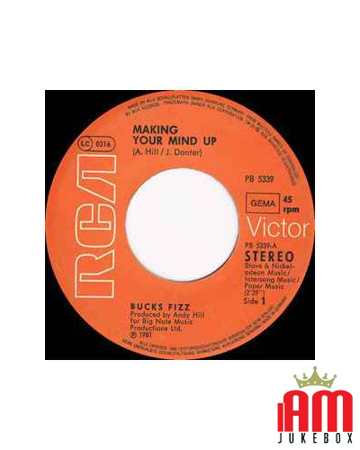 Making Your Mind Up [Bucks Fizz] - Vinyl 7", 45 RPM, Single, Stereo [product.brand] 1 - Shop I'm Jukebox 