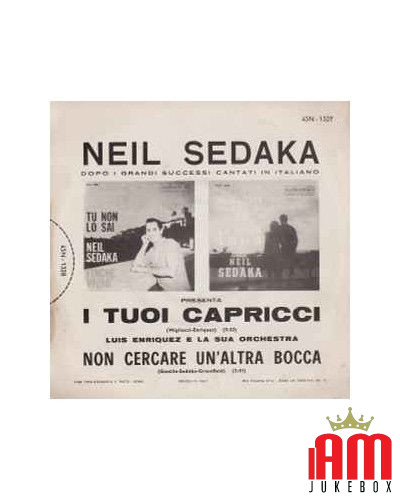 Vos caprices [Neil Sedaka] - Vinyle 7", 45 tours [product.brand] 1 - Shop I'm Jukebox 