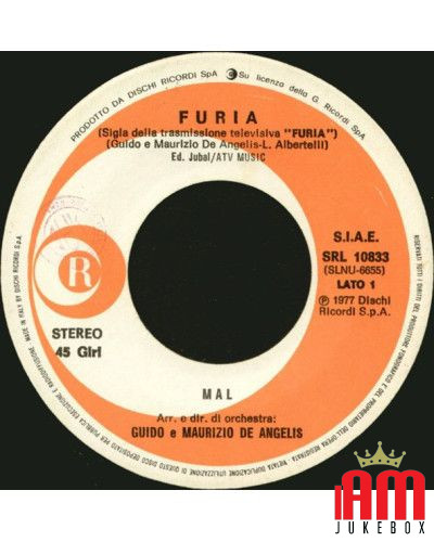 Furia [Mal,...] – Vinyl 7", 45 RPM, Stereo [product.brand] 1 - Shop I'm Jukebox 