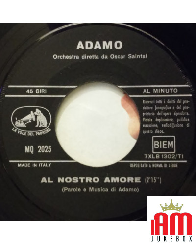 Liebe [Adamo] - Vinyl 7, 45 RPM [product.brand] 1 - Shop I'm Jukebox 