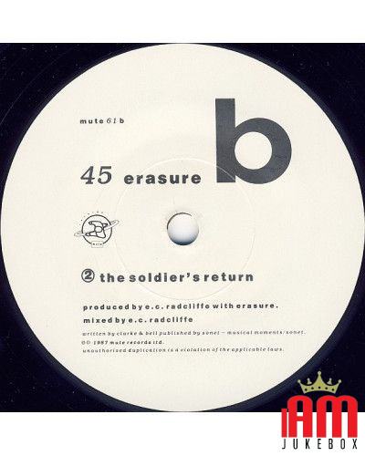 Victim Of Love (Remix) [Erasure] – Vinyl 7", 45 RPM, Single [product.brand] 1 - Shop I'm Jukebox 