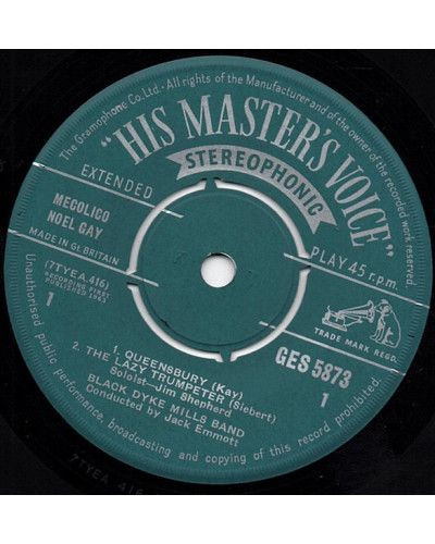 Black Dyke Mills Band (John Foster & Son Limited) [The Black Dyke Mills Band] - Vinyl 7", 45 RPM, EP