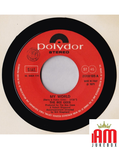 My World [Bee Gees] - Vinyl 7", 45 RPM [product.brand] 1 - Shop I'm Jukebox 