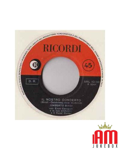 Il Nostro Concerto [Umberto Bindi] - Vinyl 7", 45 RPM [product.brand] 1 - Shop I'm Jukebox