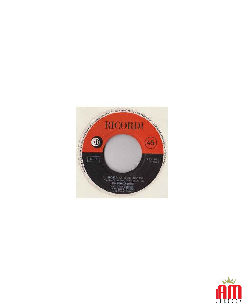 Il Nostro Concerto [Umberto Bindi] - Vinyl 7", 45 RPM [product.brand] 1 - Shop I'm Jukebox