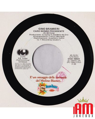 Caro Nonno Presidente [Gino Bramieri] - Vinyl 7", 45 RPM, Stereo