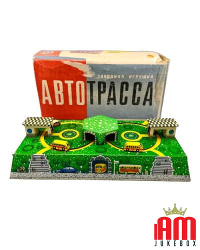 ABTOTPACCA PISTA CON CARICA A MOLLA MADE IN USSR GIOCATTOLO VINTAGE ANNI 60 [product.brand] 1 - Shop I'm Jukebox 