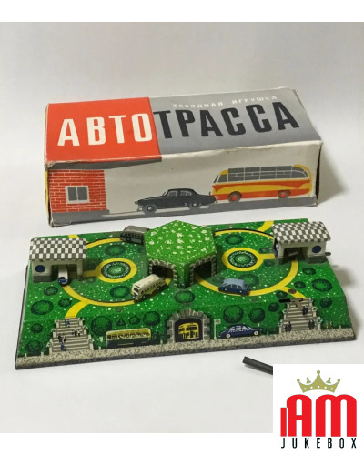 ABTOTPACCA PISTA CON CARICA A MOLLA MADE IN USSR GIOCATTOLO VINTAGE ANNI 60 [product.brand] 1 - Shop I'm Jukebox 