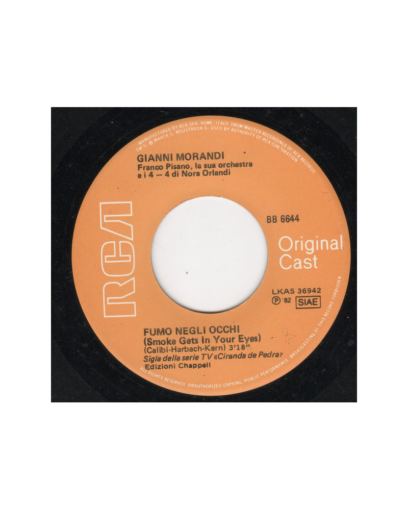 Fumo Negli Occhi [Gianni Morandi] - Vinyl 7", 45 RPM, Stereo [product.brand] 1 - Shop I'm Jukebox