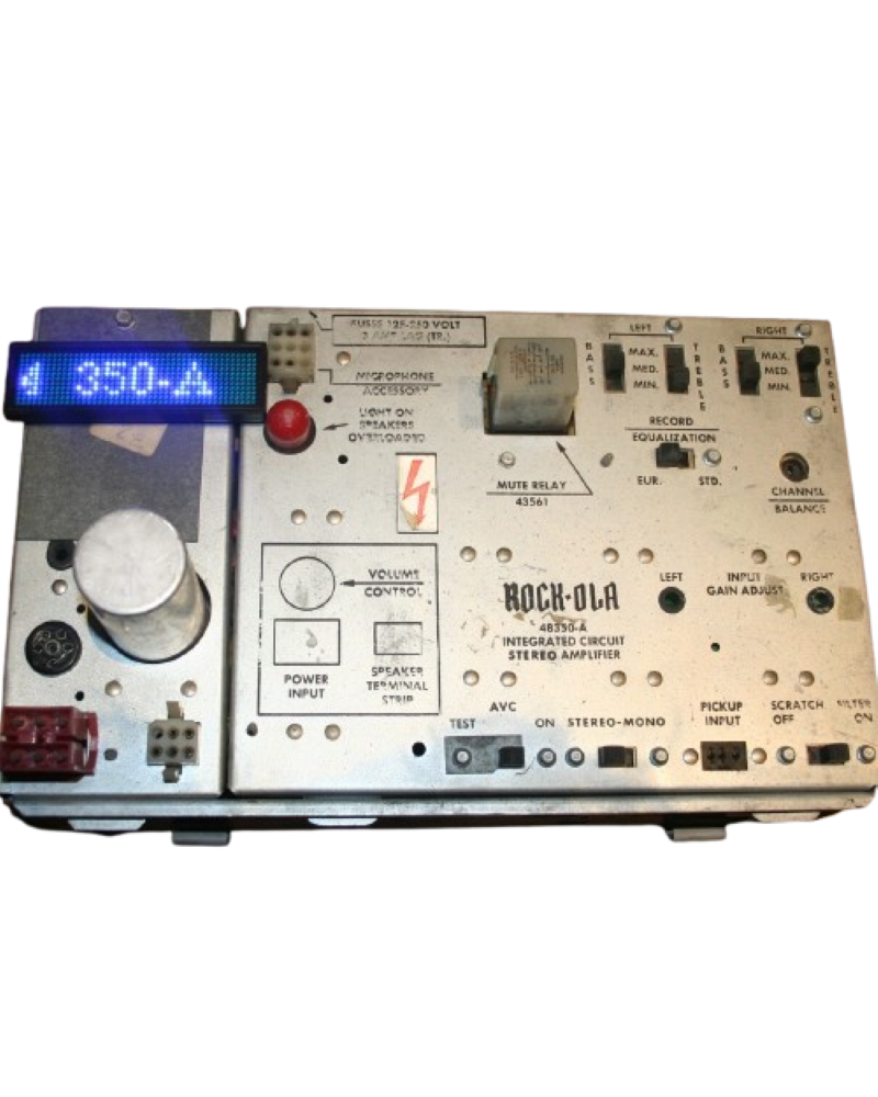 Rock-ola type 48350-A amplifier Rock ola replacement parts Rock Ola Condition: seen and liked [product.supplier] 1 Rock-ola type