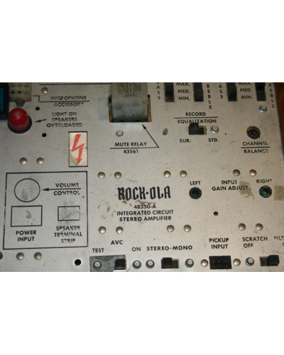 Rock-ola type 48350-A amplifier Rock ola replacement parts Rock Ola Condition: seen and liked [product.supplier] 1 Rock-ola type