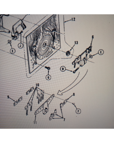 Italiano (Italian) Ami Rowe contatti striscianti wiper assembly F10738A 1 Parti di ricambio Ami Rowe 1 Shop I'm Jukebox iamjukeb