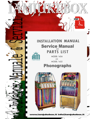 Italiano (Italian) Rock Ola Manuale Jukebox ROCK-OLA in pdf Modelli 1432 'Rocket' e 1434 1 Parti di ricambio Rock ola [product.w