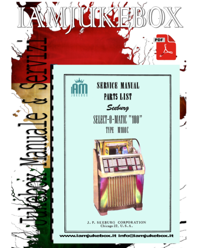 Italiano (Italian) Rock Ola Manuale Jukebox SEEBURG in pdf ad Modello M 100 C 1 Home [product.weight]1 Shop I'm Jukebox iamjukeb