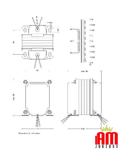 English (English) Wurlitzer PP-EI84022CV 1 Output transformers [product.weight]1 Shop I'm Jukebox iamjukebox.it [shipping_weight