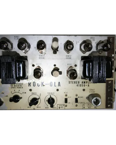 English (English) Rock Ola Amplificatore Rock-ola 41055 1 Rock ola spare parts [product.weight]1 Shop I'm Jukebox iamjukebox.it 