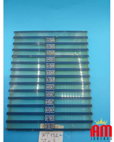 Set of 3 Wurlitzer 1400 Jukebox - Title Card Holder (WP151) Parts of spare parts Wurlitzer Wurlitzer Condition: Used [product.su