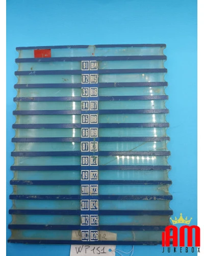 Set of 3 Wurlitzer 1400 Jukebox - Title Card Holder (WP151) Parts of spare parts Wurlitzer Wurlitzer Condition: Used [product.su