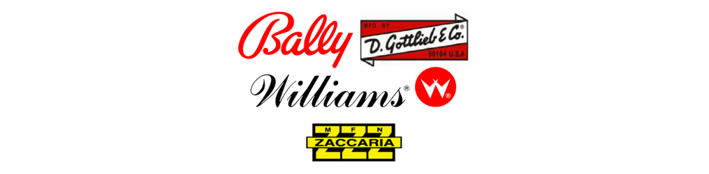 flipper eletronici : Bally, Williams, Gootlieb, Ami,  Zaccaria